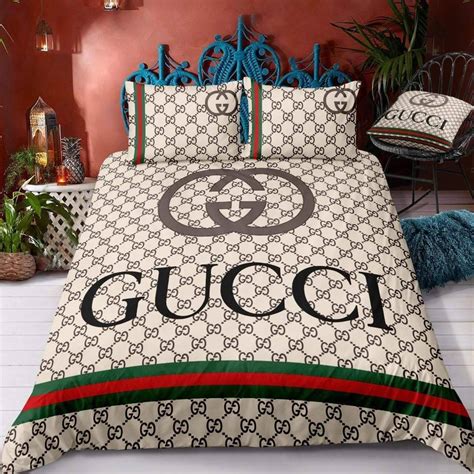 real gucci bed sheets|gucci comforter set queen.